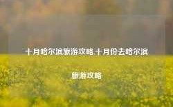 十月哈尔滨旅游攻略,十月份去哈尔滨旅游攻略